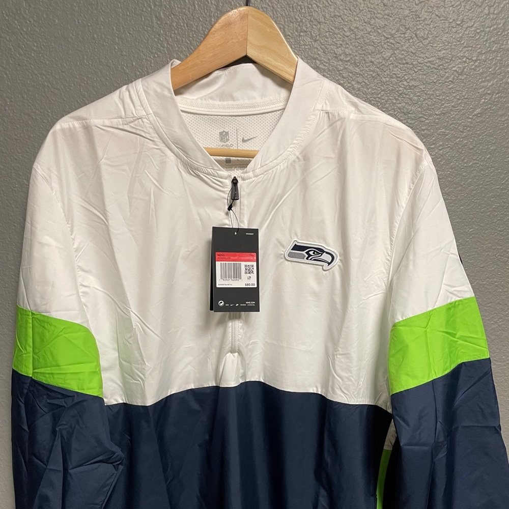 Nike Dri Fit Seattle Seahawks On Field Half Zip